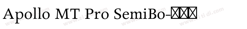 Apollo MT Pro SemiBo字体转换
